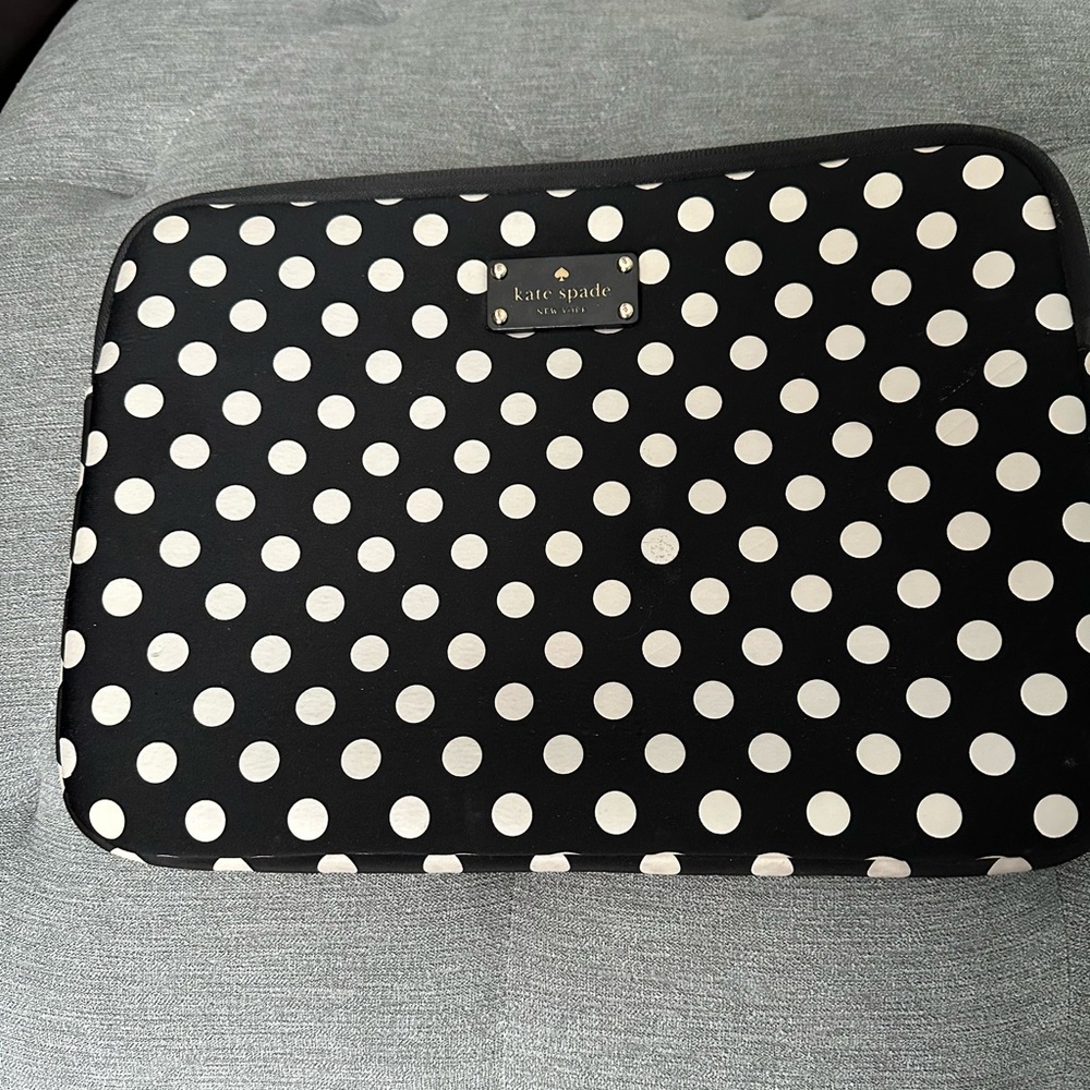 Kate Spade Black and White Polka Dot Laptop Bag